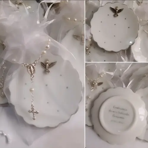 Jóia do dia em porcelana personalizado lembrança batizado