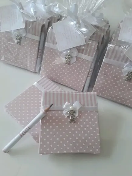 Bloco de Notas Personalizado com Mini Lápis
