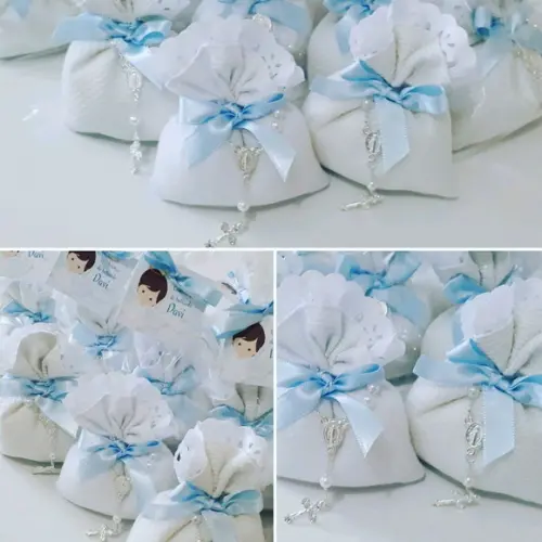 Sachês perfumados com mini terço