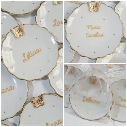 Porta Jóia do Dia em Porcelana