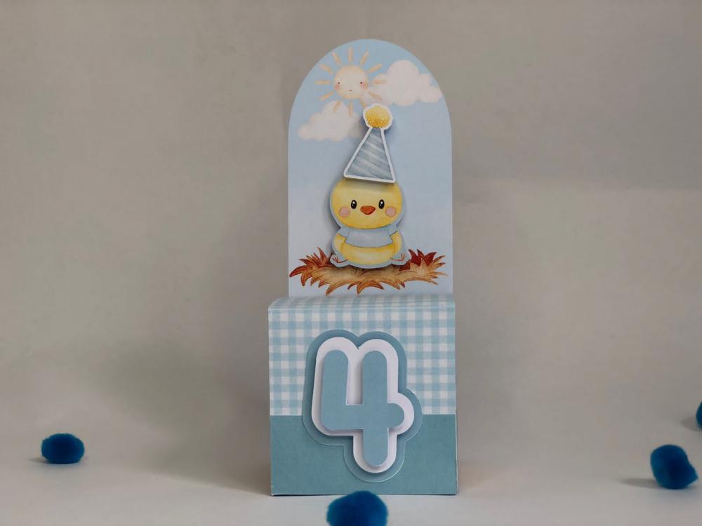 Personalizados Fazendinha Azul - Kit com 10 unidades