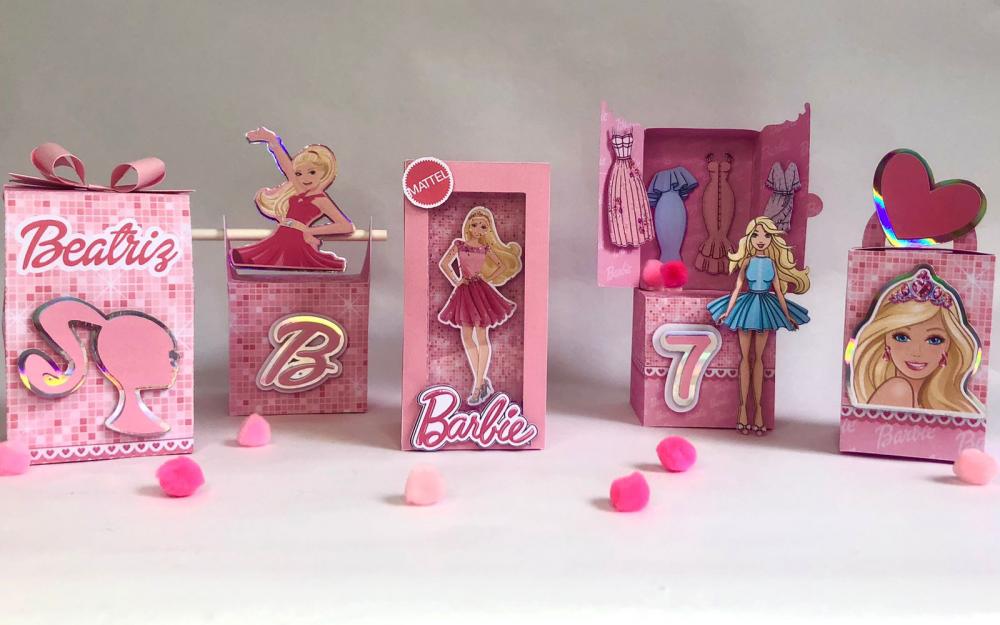 Personalizados Barbie - Kit com 25 unidades