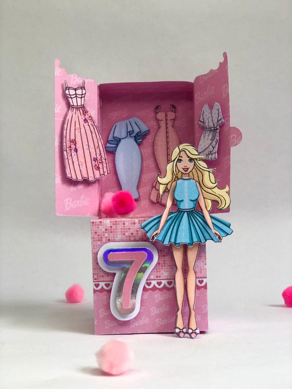 Personalizados Barbie - Kit com 25 unidades