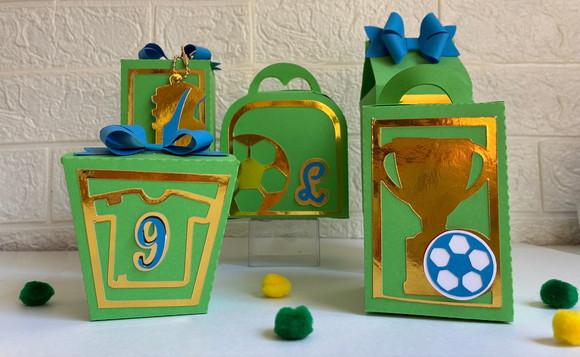 30 Personalizados Copa do Mundo - Verde e Dourado
