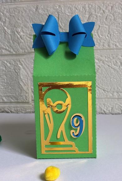 25 Personalizados Copa do Mundo - Verde e Dourado