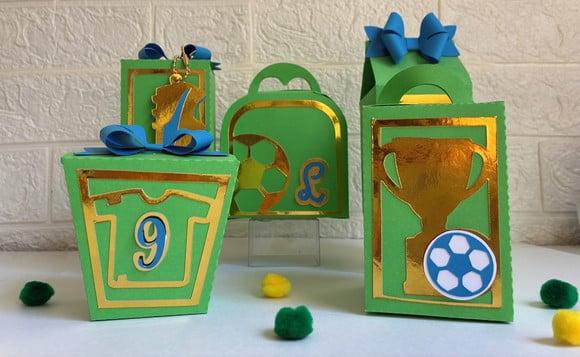 25 Personalizados Copa do Mundo - Verde e Dourado