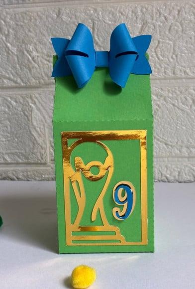 50 Personalizados Copa do Mundo - Verde e Dourado