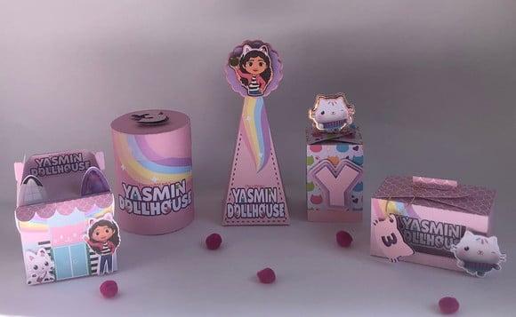 Personalizados a Casa Mágica da Gabby- Kit com 25 Unidades