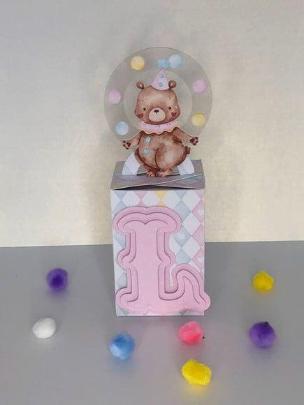 Personalizados Circo Rosa Aquarelado - Kit com 25 Unidades