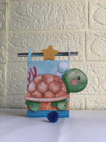 Personalizados Fundo do Mar Azul - Kit 30 Unidades