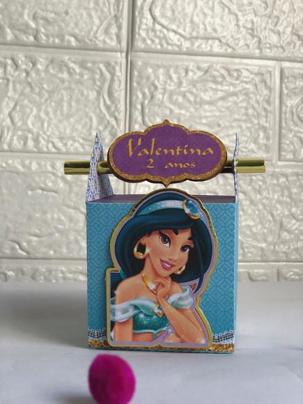 Personalizados Princesa Jasmine - Kit com 20 Unidades