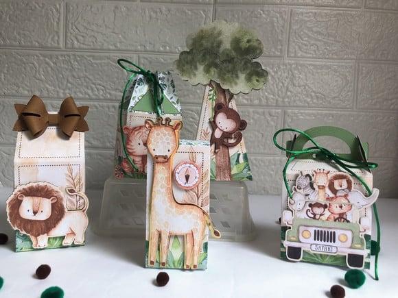 Personalizados Safari Aquarelado - Kit com 25 Unidades