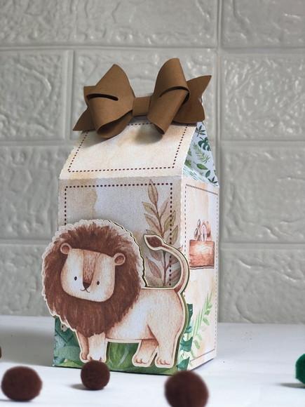 Personalizados Safari Aquarelado - Kit com 20 Unidades