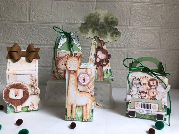 Personalizados Safari Aquarelado - Kit com 30 Unidades