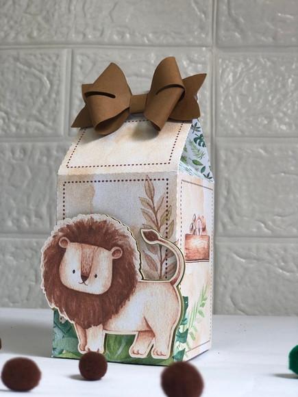 Personalizados Safari Aquarelado - Kit com 40 Unidades