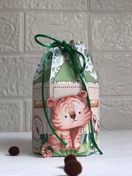 Personalizados Safari Aquarelado - Kit com 50 Unidades