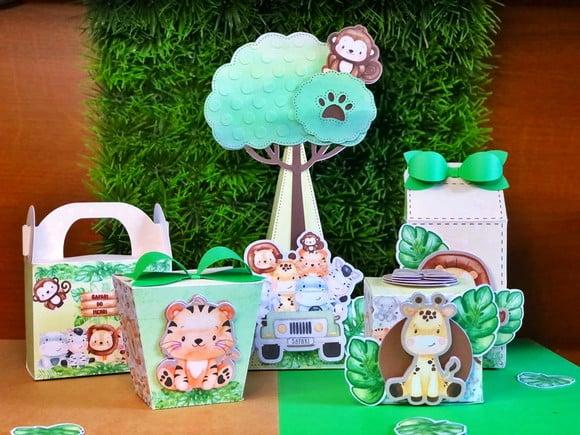 Personalizados Safari Baby - Kit 25 Unidades