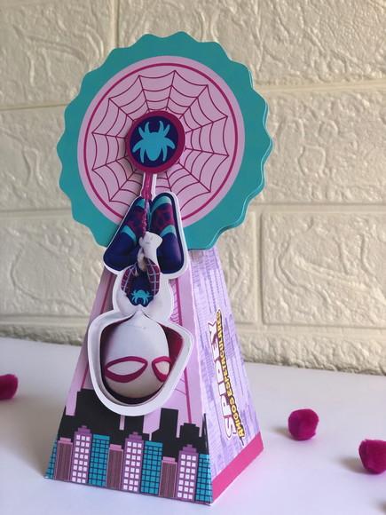 Personalizados Spidey Menina - Kit com 25 Unidades