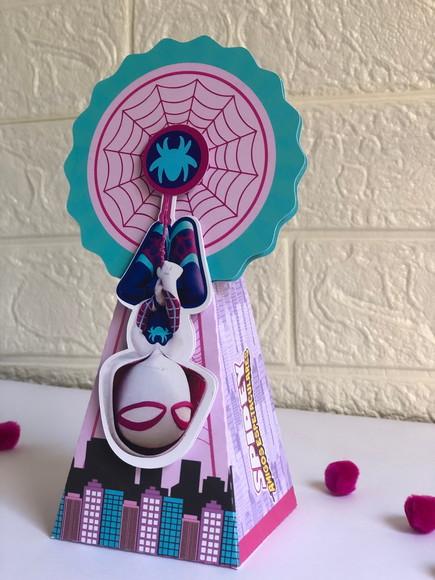 Personalizados Spidey Menina - Kit com 40 Unidades