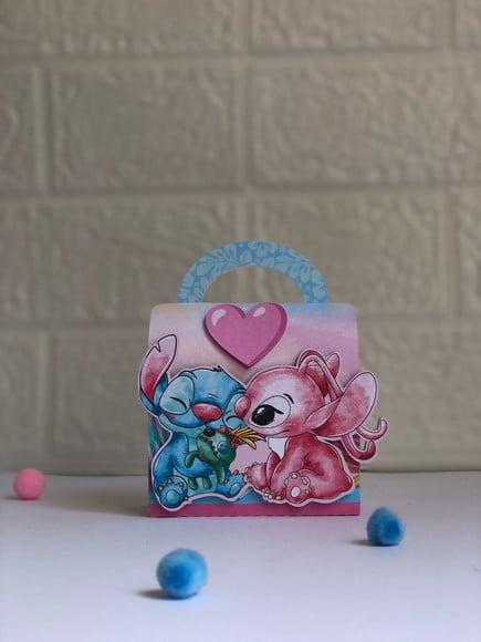 Personalizados Stitch e Angel - Kit com 25 Unidades