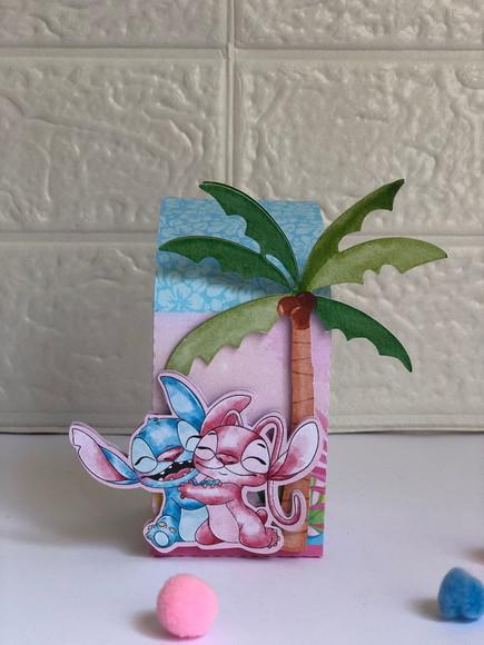 Personalizados Stitch e Angel - Kit com 30 Unidades