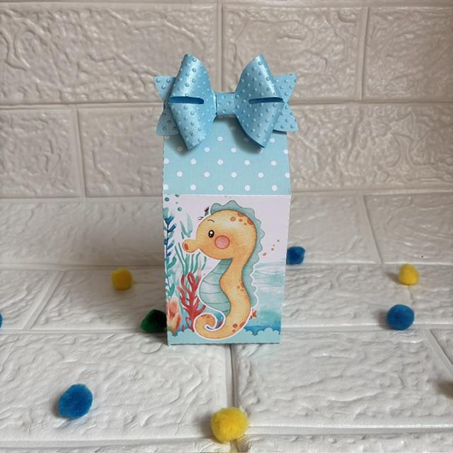 Personalizados Fundo do Mar Azul Menino - Kit com 30 unidades