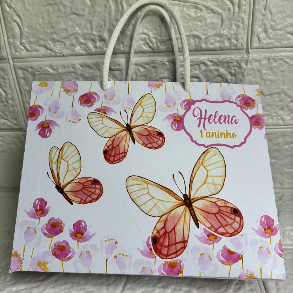 Sacolinha Personalizada Jardim das borboletas