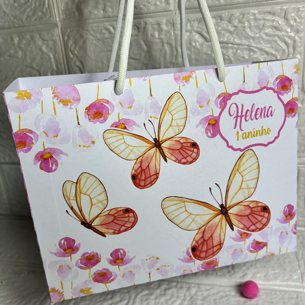 Sacolinha Personalizada Jardim das borboletas