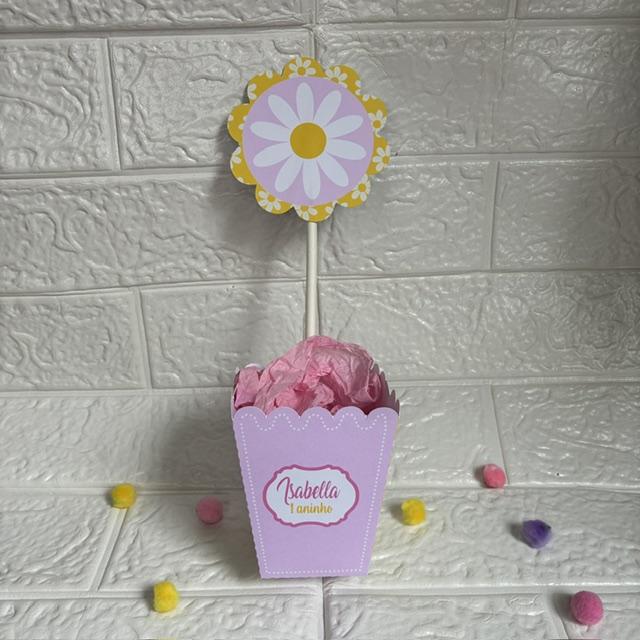 Centro de Mesa Cachepô Margarida - Personalizados Lembrancinhas
