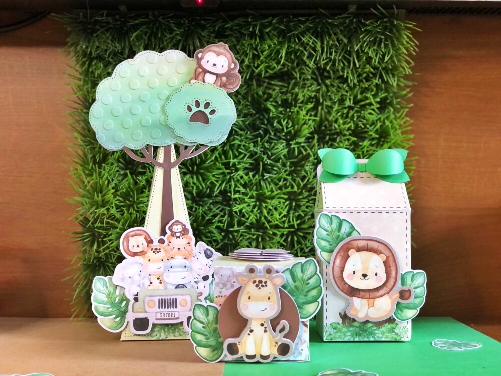 Personalizados Safari Baby - Kit com 10 Unidades
