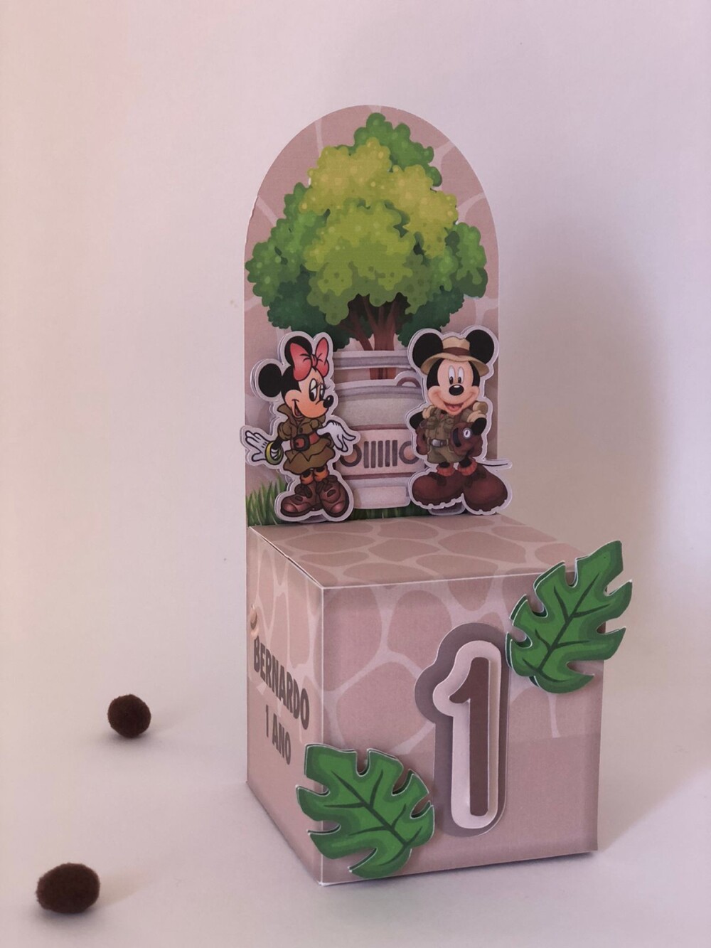 Personalizados Mickey Safari - Kit com 10 Unidades