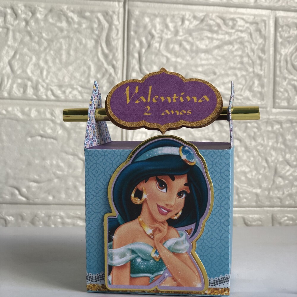 Personalizados Princesa Jasmine - Kit com 10 Unidades
