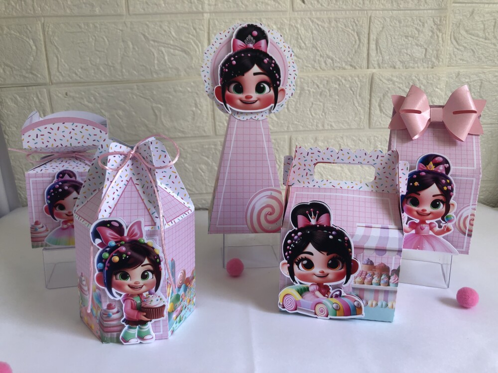 Personalizados Vanellope - Kit com 10 Unidades