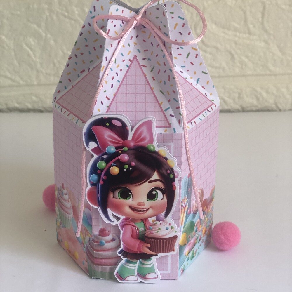 Personalizados Vanellope - Kit com 10 Unidades