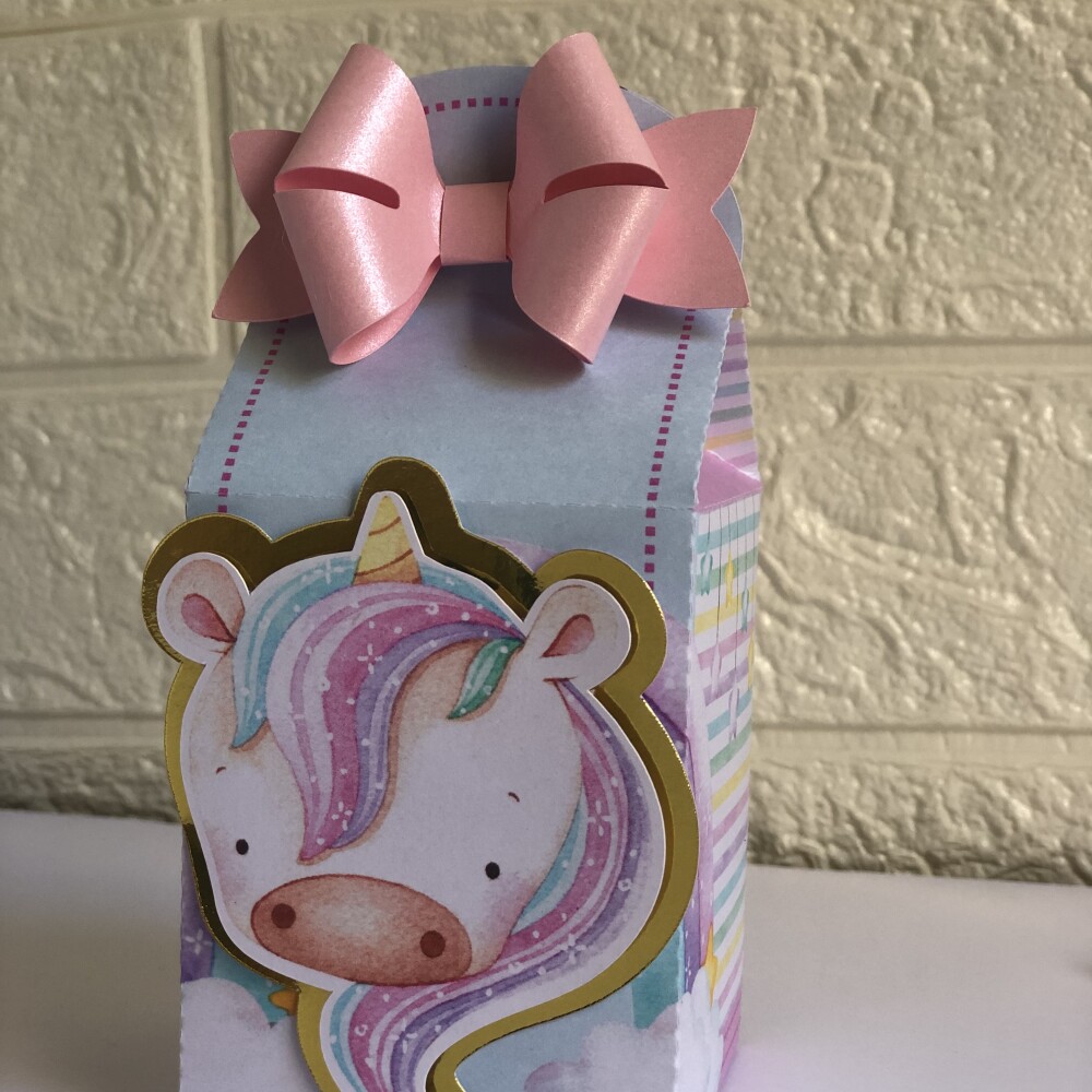 Personalizados Unicórnio Rosa - Kit com 20 Unidades