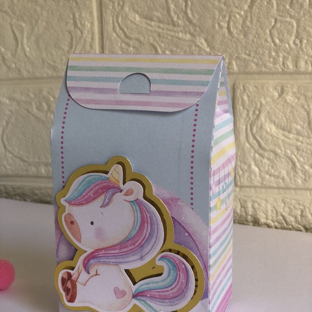 Personalizados Unicórnio Rosa - Kit com 20 Unidades