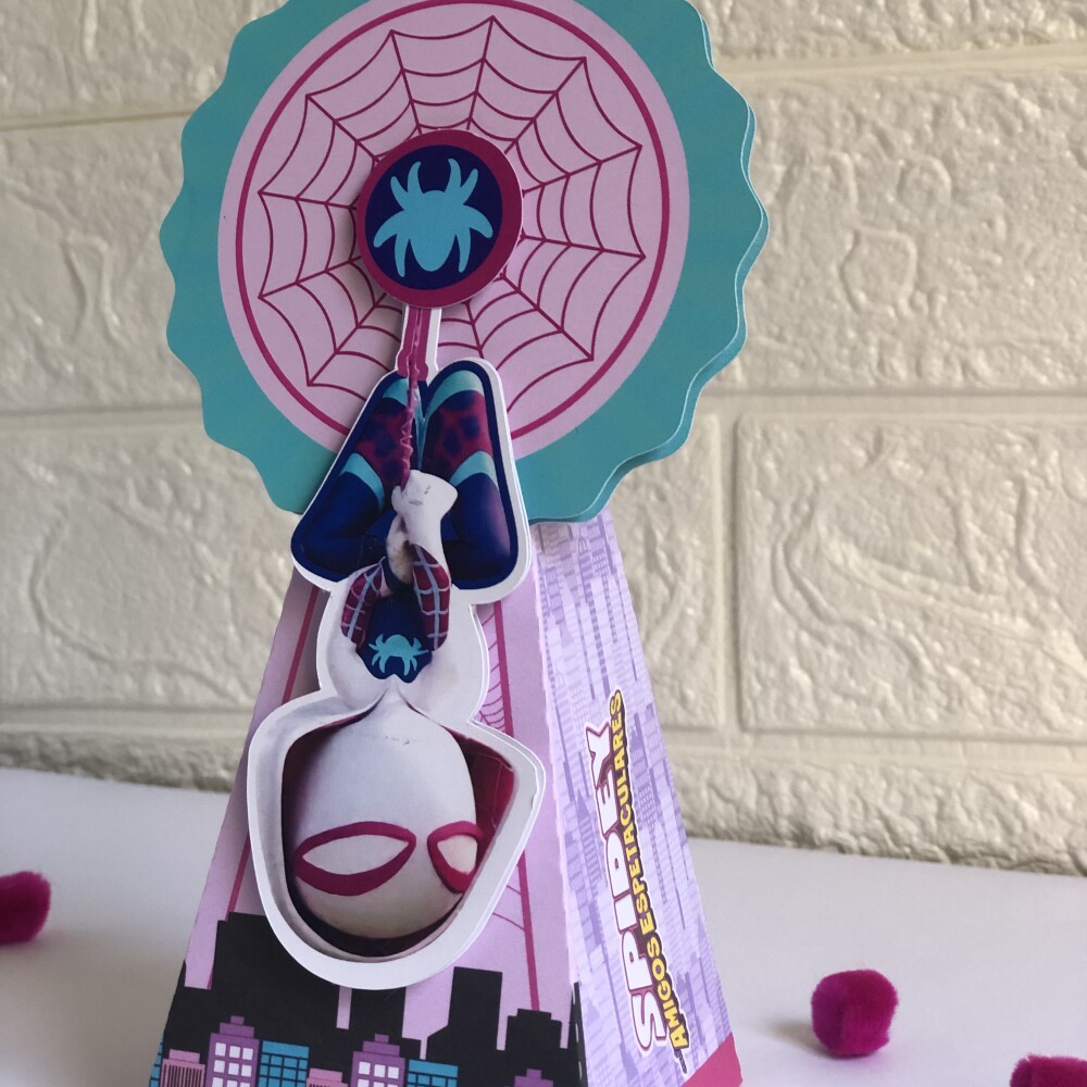 Personalizados Spidey Menina - Kit com 10 Unidades