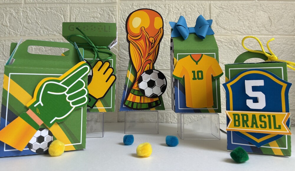 Personalizados Copa do Mundo - Kit com 10 Unidades