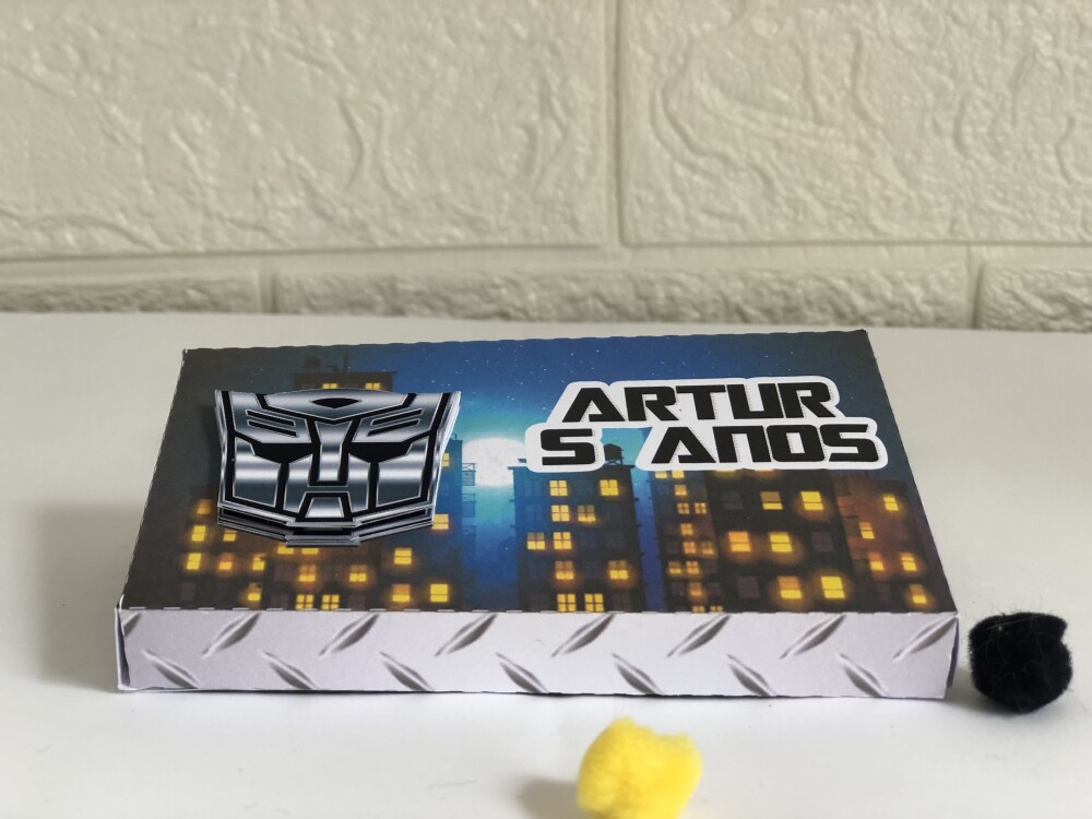Personalizados Transformers - Kit com 30 unidades