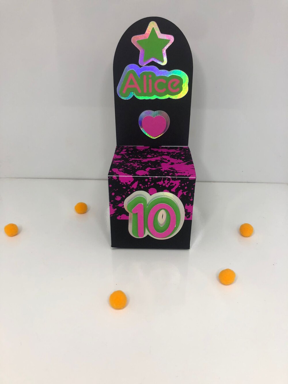 Personalizados Festa Neon - Kit com 30 unidades