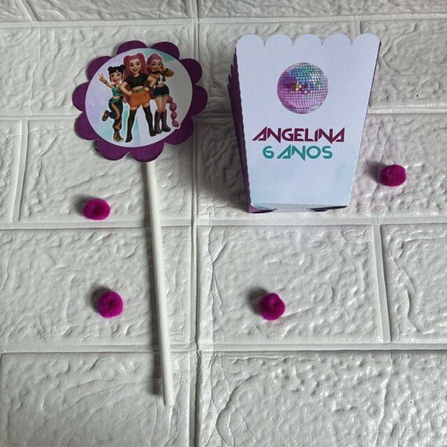 Centro de mesa  cachepô Guerreiras do K - Pop