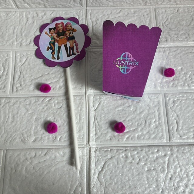 Centro de mesa  cachepô Guerreiras do K - Pop