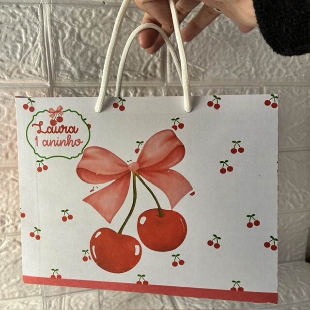 Sacolinha Personalizada Cerejinha
