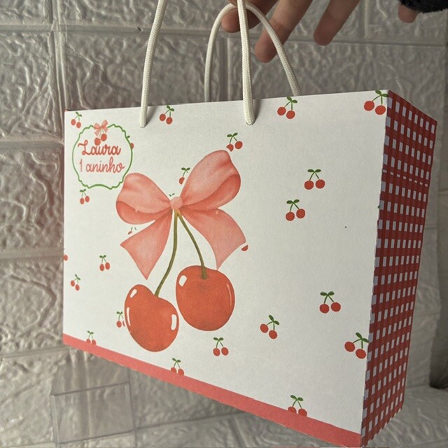 Sacolinha Personalizada Cerejinha