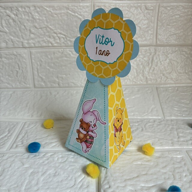 Personalizados Ursinho Pooh - Kit com 10 unidades