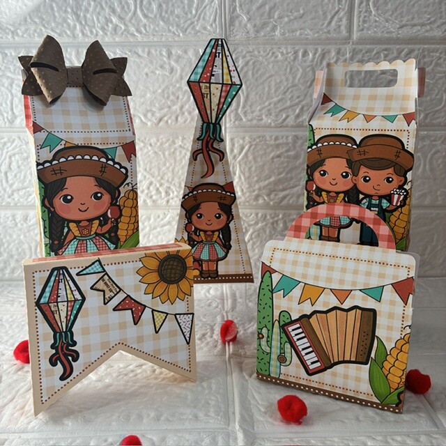 Personalizados Festa Junina - Kit com 20 unidades