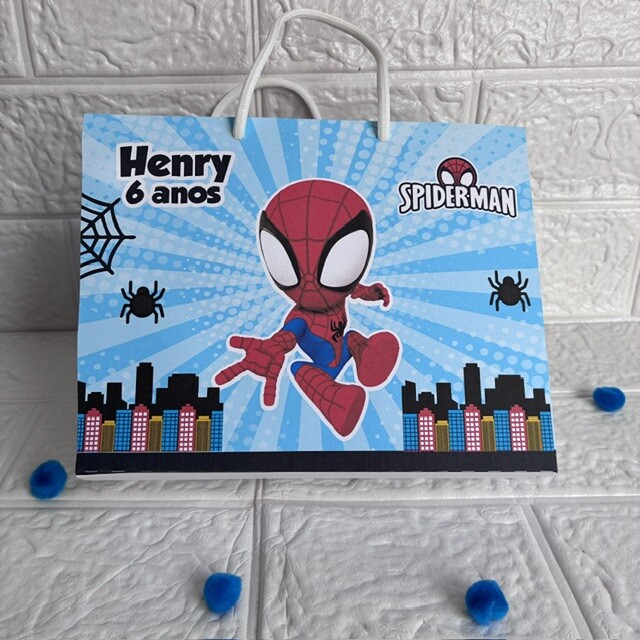 Sacolinha Personalizada Spiderman Homem Aranha