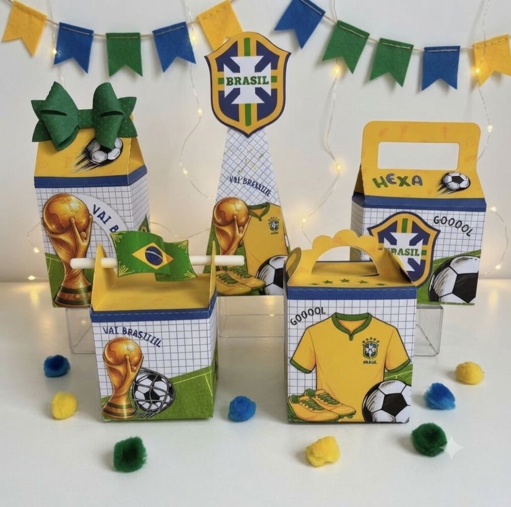 Personalizados Copa do Mundo - Kit com 30 unidades