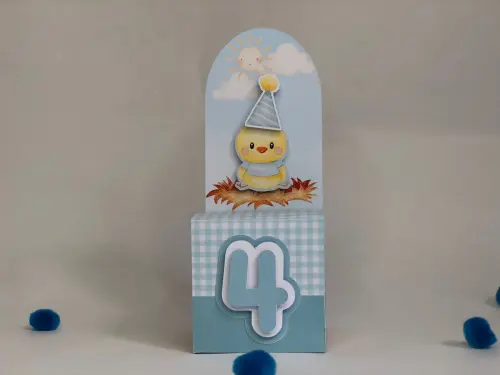 Personalizados Fazendinha Azul - Kit com 10 unidades