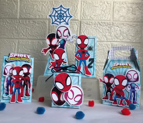 Personalizados Spidey - Kit com 30 unidades